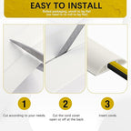 Floor Cord Cover 3.3FT Cord Covers for Wires on Floor Protect Wires & Prevent Trip Hazards, Easy to Cut for Home, Office, School, Concerts, Cavity W0.6in x H0.32in