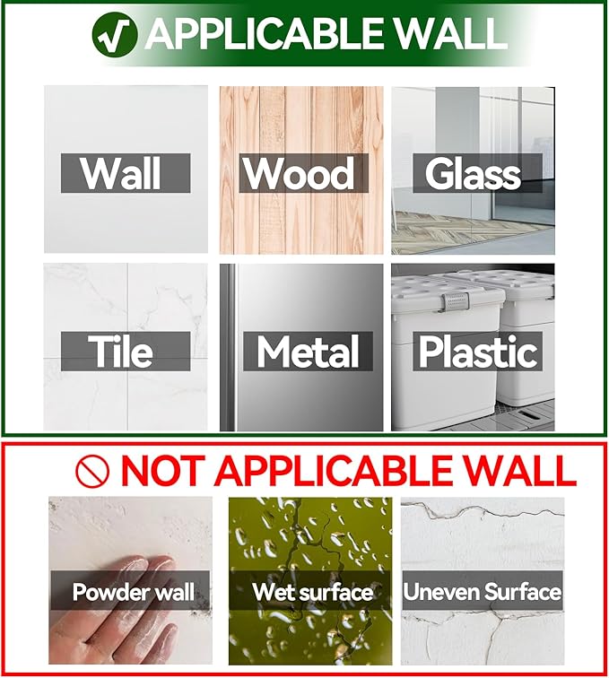 Acrylic Sign Holder 8.5" x 11" Wall Mount - Plastic Wall Sign Holder With Tape,Clear Plexiglass Self-adhesive Acrylic Frames, Door Sign Holder, No Drilling, 3 Pack Silver