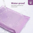 Fuxury Poly Mailers 10x13 Inch 500pc,Sturdy Shipping Bags for Clothes Bulk,Self Adhesive Mailing Shipping Envelopes,Waterproof Mailers Poly Bags,Colorful Packaging Bags for Small Business Purple