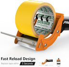 Fast Reload 3 Inch Wide Large Tape Gun Dispenser Packing Packaging Sealing Cutter (TG04-ORG)