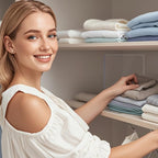 Shelf Dividers for Closet Organization: 12" Tall Acrylic Closet Dividers for Shelves - Clear Free Standing Shelf Separators for Clothing Sweater Purse