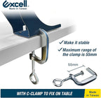 Excell LD-333 Manual Label Dispenser (3" Wide, 3" Core): Works with 3" or 1" Wide Labels. Easy Peel-Off Design. Includes C-clamp for mounting on desks or workstations. Efficient and Versatile.