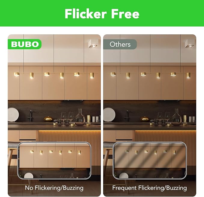 BUBO GU10 LED Bulb 6W Equivalent 50W, 3500K Natural White 650 Lumens, Non-Dimmable GU10 Bulb Replacement for Track Lighting, MR16 LED Bulb for Kitchen, Range Hood, Living Room, Bedroom, 10 Pack