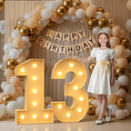 3FT Marquee Numbers 13, Large Light up Number 13 for Birthday Party Supplies, Sign, Backdrop, Happy 13th Birthday Decorations
