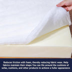 Dacron Polyester Cushions Wrap for Foam Padding, Batting for Upholstery,Quilt Batting by The Roll,200 GSM Upholstery Batting Medium Thick, Upholstery Batting, Cushions & DIY -48 inch * 5 Yards