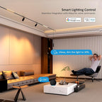 Adjustable Focus Spotlight, 18W Magnetic Track Light Head, 24V LED Lamp, Rotatable Spotlight, Smart Control via App, Remote & Voice, Dimmable & CCT 2700K-6000K, Beam Angle 20°-45°