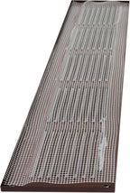 Repa Market Air Vent Cover 20x4 Inch (Outer Dimensions) Brown Galvanized Steel Louvered Grill Cover with Mesh Screen/Wall or Ceiling Vent/HVAC Register for Indoor and Outdoor Ventilation