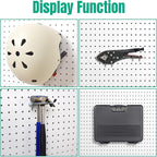 G.CORE 10 Pack Pegboard Hooks, Peg Board Tool Utility Hooks & Hangers Fit 1/4" Pegboards, Heavy Duty Metal Peg Board Shelving Hooks, Wall Organizers and Storage for Craft Room Garage Workbench Office