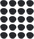 Quluxe Desk Grommet, 2-3/4 Inch Plastic Desk Cord Cable Hole Cover Grommet -Black (Pack of 20)