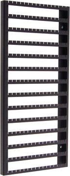 Angelynn's Wall Mounted Earring Holder Organizer Display for Women Small Earrings ONLY, Post Stud Dangle Pierced Earrings, Hanging Closet Jewelry Storage Rack, Luka Large Black 9"x20"