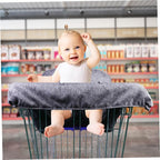 Baby Shopping Cart Cover, Polyester Foldable High Chair Cover, Infant Grocery Cart Cushion Liner with Storage Pouch for Infant, Toddler