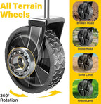 Wagons Carts Foldable, Collapsible Wagon with Wheels — Durable Foldable Wagon for Groceries,Picnic & Pets, Small Hauls, Apartment Moving & Storage, Portable Utility Pull Wagon Cart, 360lbs, Black