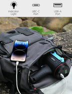 XINXI Rechargeable Spotlight with 1000000 Lumens COB Floodlight, IP67 Waterproof Spotlight Flashlight,Long Runtime Handheld Spot Light with Red Filter for Hiking, Boating, Hunting(Black)