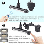 BIGMONAT Cordless Picture Light, Rechargeable Display Lamp, Clip on Painging Frame, Led Art Light with Timer, Dimmable Painting Light 3 Lighting Modes for Dart Board