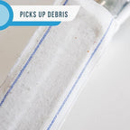 Don Aslett Extra Thick Single-Use Mop Pad Refills (10-Pack) - 5" Wide, Multi Surface Cleaning for Wet or Dry Floors