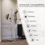 Chrome Rotating Display 6-Tier Retail Rack Heavy-Duty Spinning Retail Display Stand For Malls Showroom Store