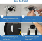 Jolux LED 2 Light Track Lighting Kit, Black 2 Way Ceiling Spot Lighting, Included 2 GU10 Bulbs 750LM 5CCT Selectable,Flexibly Rotatable Light Head for Kitchen Gallery Art Walls Hallway Living Room