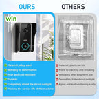Doorbell Rain Cover,Ring Doorbell Cover,Waterproof Doorbell Anti-Glare Cover,Doorbell Rain Shield/Protector/Plate/Guard,Suitable for Access Control Keypad，Fingerprint Lock，Outdoor Keypad (5.8*2.6IN)