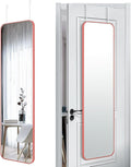 47x14 Mirror Full Body Length Door Hanging or Wall Mounted Metal Frame Dressing Mirrors for Entryway Girl Bedroom Bathroom Living Room 47 14 inch Pink Rose Gold