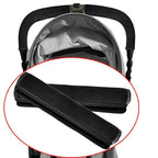 2 Pack 10.82×5.51in Armrest Handle Cover,Universal Handle Sleeve Cover Replacement Pushchair Handle Cover Accessory Elastic Dust Proof Protector Sleeve for Pushchair Pram(Black)