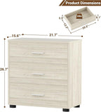Aheaplus Closet Drawers Set of 2, Wood Closet Organizers and Storage with 3 Drawers, Closet Drawers Organizer System, Nightstands Bedside End Table with 3 Drawers Storage for Bedroom, White Oak