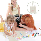 6 I 12 I 24 I 48 Pack Canvas Tote Bags,Reusable Blank Canvas for Shopping Bags,Grocery Bags,DIY Gift Bags