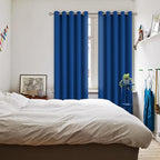 BGment Blackout Curtains for Bedroom - Grommet Thermal Insulated Room Darkening Curtains for Living Room, 70 x 84 Inch, 2 Panels, Royal Blue