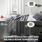 BGment Room Darkening Curtains for Bedroom - Grommet Thermal Insulated Window Treatments Light Blocking Curtains for Living Room, Set of 2 Panels, Each 46 x 63 Inch, Pure White