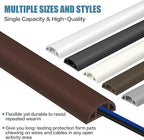 Floor Cord Covers for Wires 10FT Cable Hider Wire Cover Self Adhesive Cord Hider Floor for Offices, Homes, Workshops, Warehouses Cable Cavity 0.39" W x 0.27" H