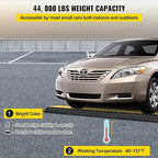 VEVOR 3-Channel Rubber Cable Protector Ramps Heavy Duty 44000Lbs Load Capacity Cable Wire Floor Cord Cover Ramp Speed Bump Driveway Hose Cable Ramp Protective Cover