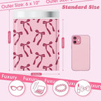 Fuxury Bubble Mailers 6x10 100 Pack, Pink Bows Cute Design Bubble Envelopes Usable Size 6x9",Strong Adhesion Pattern Padded Shipping Envelopes Thick Mailer for Mailing Jewelry, Makeup,Small items