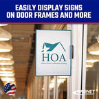 Master Magnetics Magnetic Sign Holder Pack - Magnetic Sign Holders for Door Frames, Metal Shelves, Whiteboards - Powerful Magnet - Retail EZ Grip Holder - 3" L x 1" W x 0.75" H - 5-Pack