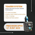 START International TDA080 Electric Heavy Duty Tape Dispenser – Pressure Sensitive Tape Cutting Machine Dispenses & Cuts Tape from 0.25" to 3.15" Wide - Adjustable Cut Lengths, Metal Build