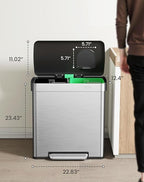 Cesun GreenGrin Kitchen Trash Can (Sliver)