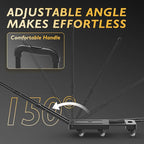TOOLIOM Folding Hand Truck, 500 lbs Heavy Duty Foldable Luggage Cart with 6 Wheels & 2 Elastic Ropes, Portable Collapsible Dolly Cart with Extendable Base