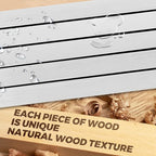 36"x6.8"x1.2" Solid Wood Floating Shelves 2-Pack - Rustic White Finish with Hidden Brackets, Perfect for Storage and Décor in Living Room, Kitchen, Bedroom