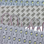 Rextin Super Bright 200pcs 3 LED Module Pink 5630 5730 SMD 40-45LM Per led Waterproof Decorative Light for Letter Sign Advertising Signs with Tape Adhesive Backside