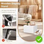 Cube Display Pedestal Stand for Bridal Shop, Square White Display Risers Columns, Party Event Decor Platform Base Showcase for Model Jewelry Clothing Shop Home Exhibition (11.8*11.8*7.87in)