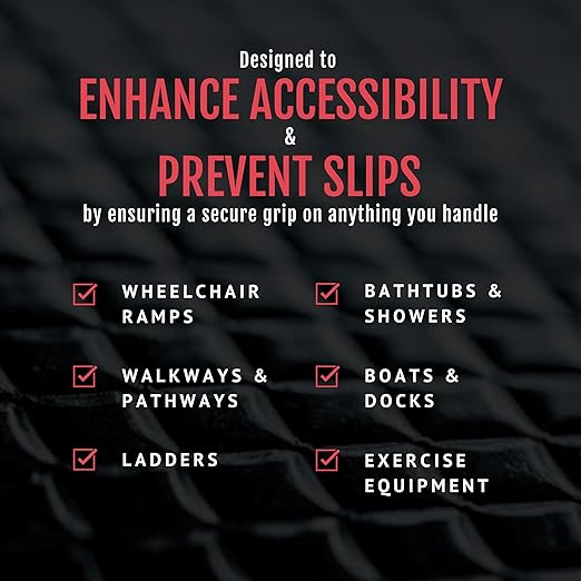 CATTONGUE GRIPS Non-Abrasive Grip Tape Wrap - 1” Thick Heavy-Duty, Waterproof Anti-Slip Tape for Wrapping Tools, Bats, Gym Equipment - Indoor & Outdoor Anti-Slip Solution (Clear, 10ft)