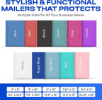 Royal Blue Small Bubble Mailers 4x8 Inch #000 | Thick Padded Poly Bubble Mailer Envelopes | 500 Pack Bulk | Trading Card Sports Card Shipping