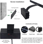 BIGMONAT 16inch Wireless LED Picture Light with Remote, USB Rechargeable Battery Operated Painting Light, Color Changing Art Display for Wall with Timer,Dimmable Art Light for Paintings,Frame,Portrait