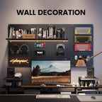 Pegboard, Metal Peg Board, Pegboards Wall Organizer with 57 Pcs Hooks, Sturdy Peg Board for Garage Tool Organization, Home & Office Wall Decoration (Grey, 3 Pack)