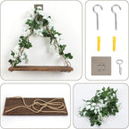 Floating Shelves for Wall,Plant Wall Decor,Hanging Shelf,Cottage Core Decor,Room Decor Aesthetic,Trinket Shelf,Hanging Shelves,Floating Shelves for No Drilling,Two-Piece Set