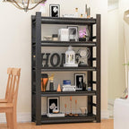 Garage Shelving Units, Heavy Duty 5-Tier Storage Shelves, Metal Adjustable Storage Rack, Steel Shelves, 2750 lbs Capacity, Industrial Shelving for Heavy Tools (Black, 24"Dx47"Wx77"H, 5-tier)