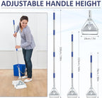 Commercial Mop Handle Heavy Duty, 59" Industrial Mop Stick - Universal Metal Replacement Mop Pole for Home, Garage, Office, Workshop & Warehouse Floor Cleaning