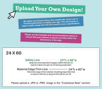 Personalized Vinyl Banner – Vinyl Printed Customizable Banner for Indoor and Outdoor Use (2'x5')