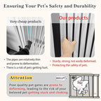 Lumizone Extra Tall Cat Gate 55.12" High Pressure Mounted Extra Wide 2025 New (17 Sizes) 1.37" Gap No Drilling Auto-Close One-Handed Operation Tall Pet Gate for Dogs(Black, 55.12" H x 75.98"-80.11" W)