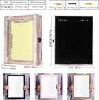 TJ.MOREE Flowers Shadow Box Display Case 13 x 16 Vintage Large Shadow Box Frame with Glass Window Door Farmhouse Deep Picture Frame Wedding Bouquet Memorabilia Photos Memory Box - White Pink