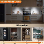 LED Closet Step Lights Motion Sensor Puck Light Compatible with Charging Station, 3 Colors Temperatures USB Rechargeable Indoor Under Cabinet Lighting(6 Pack, Without Charge Stand)