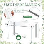 Extra Large 6mm Thick Acrylic Rectangular 4-leg Display Risers, Acrylic Plant Stand, Clear Shelf Riser Display Stands for Decor Collectibles Figures (1 Pcs,15×8×6in)